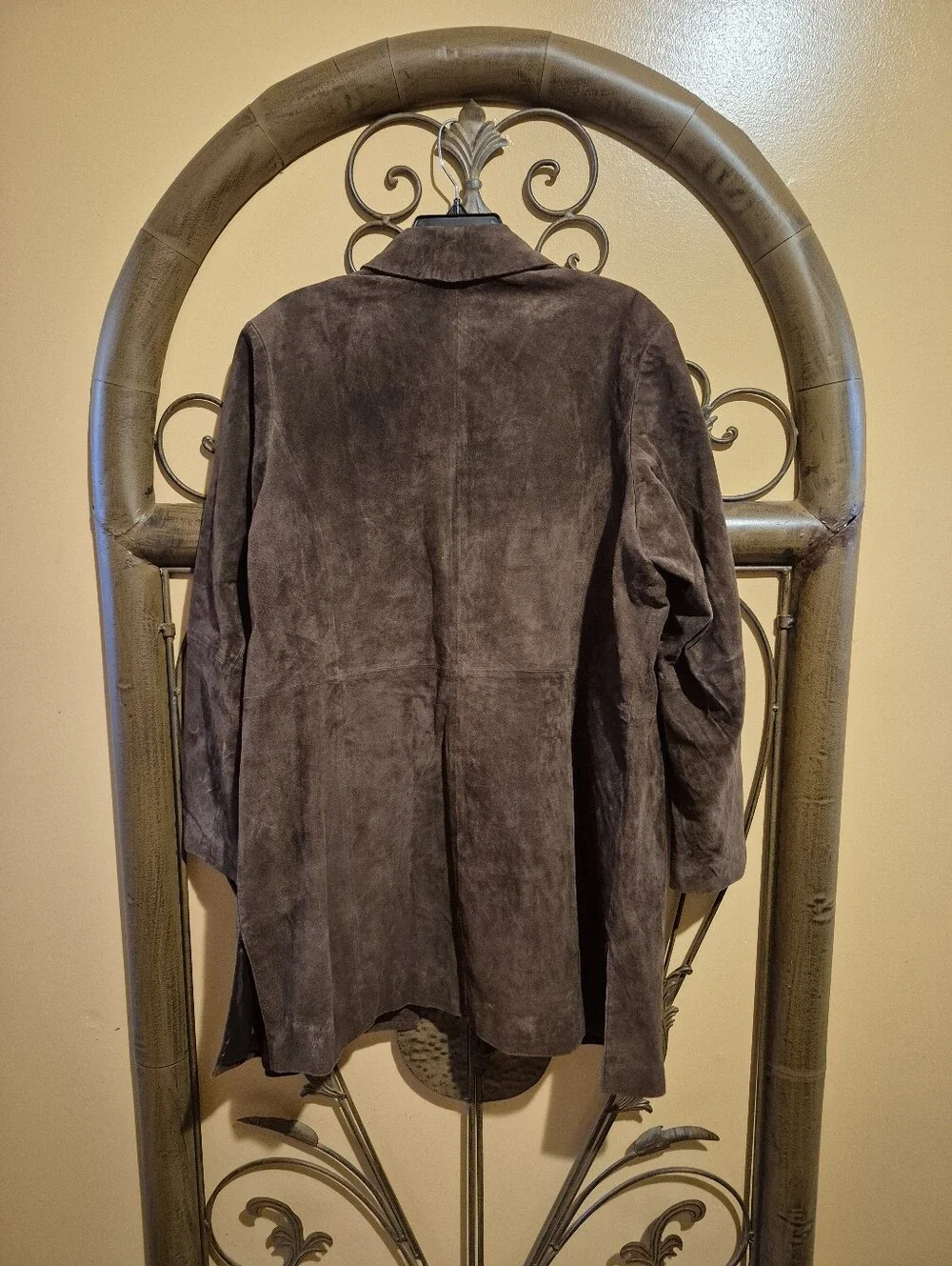 Relativity Genuine Brown Leather Suede  Lined Jacket XL - Picture 3 of 8